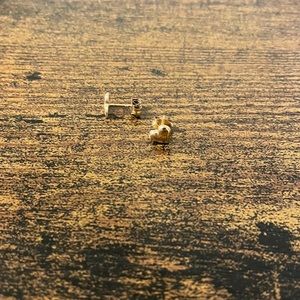 Gold Heart Studs